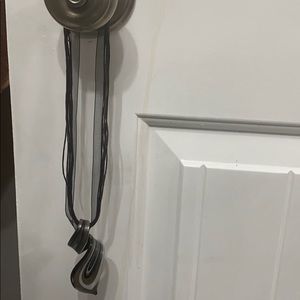 Brown and black stone necklace